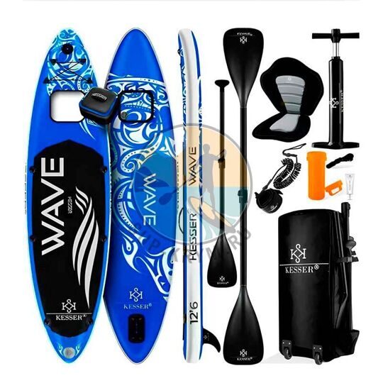 Сап борд Kesser Wave View 12'6 Blue надувной